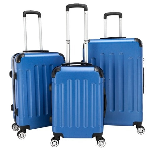 Goodyear Blue Plastic Carry On Suitcases