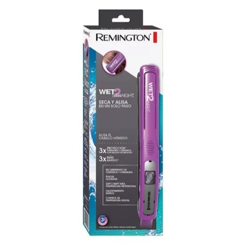 Plancha remington morada wet 2 fashion straight