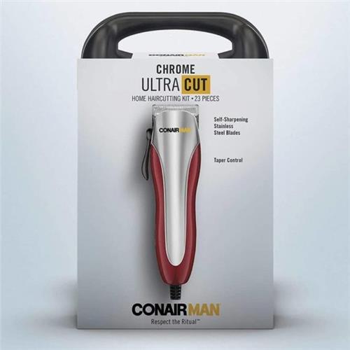 Conair Man Chrome Ultra Cut, Home Haircutting 23-Piece Kit