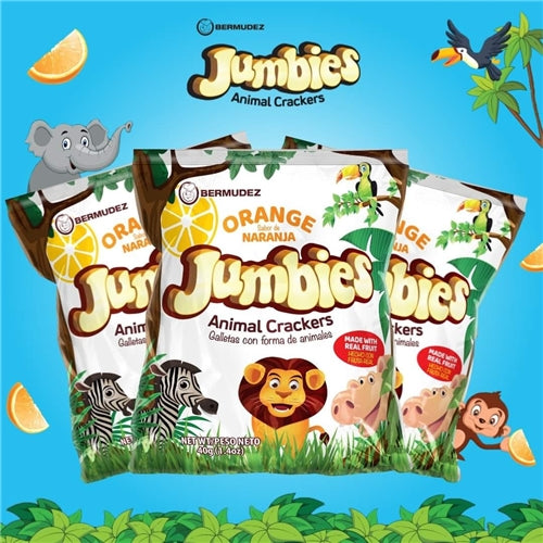 Jumbie Orange Animal Crackers 40g
