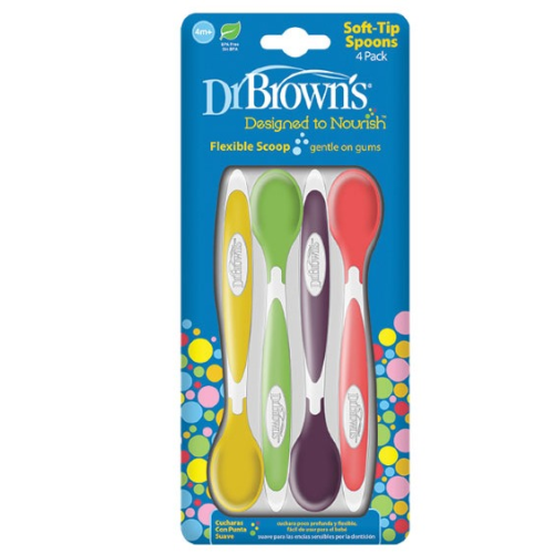 Dr Brown's Spoons, Soft-Tip, 4 Months +, 6 Pack - 6 spoons