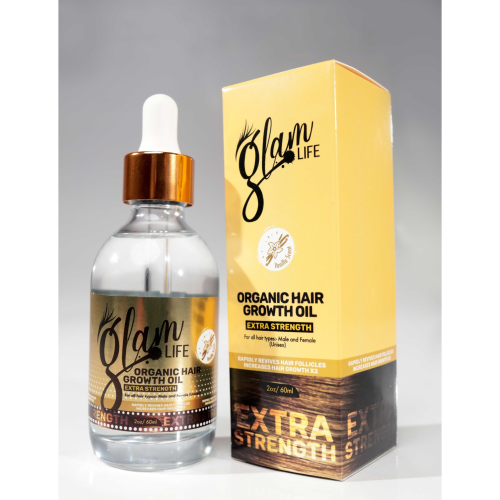 Glam Life Extra Strength Organic Hair Growth Oil Vanilla Scented