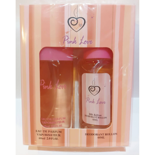 LUCA BOSSI PINK LOVE FOR WOMEN 2PC GIFT SET 60ML