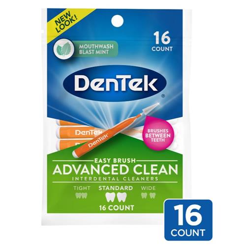 DenTek Easy Brush Interdental Cleaners, Standard, 16 Count