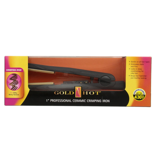 Gold n hot ceramic crimping iron sale