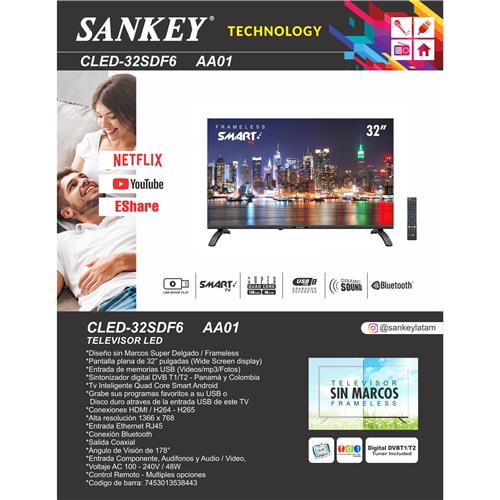 Televisor Led SANKEY Smart de 32