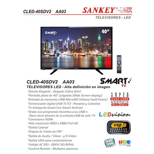 Pantalla Smart TV Sankey CLED 42SID3/D5 LED 42