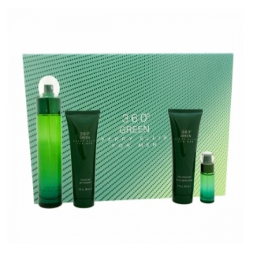 Perry Ellis 360 Green Piece Gift Set Cologne Spray for Men