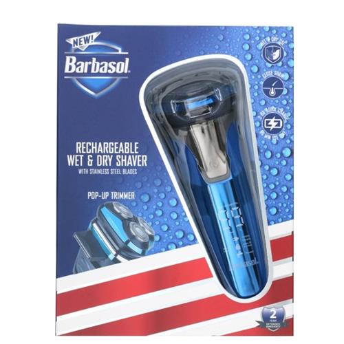 Barbasol Rechargeable Foil Shaver With Stainless Steel Blades