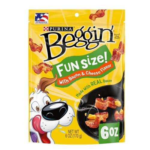 Purina Beggin Fun Size with Bacon & Cheese Chewy Dog Treats - 6oz