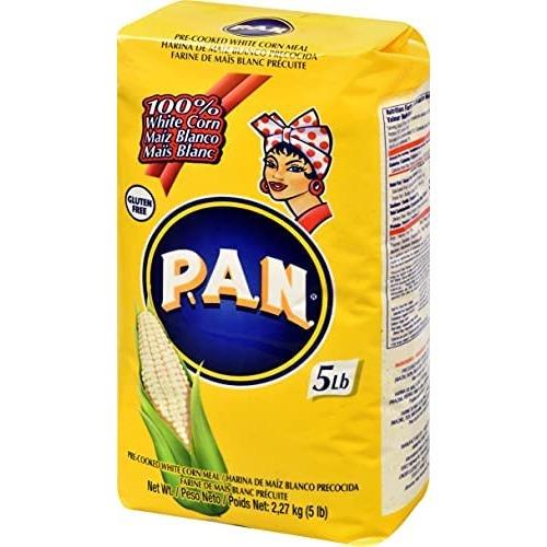 PAN White Corn Meal - Pre-cooked Gluten Free and Kosher Flour for