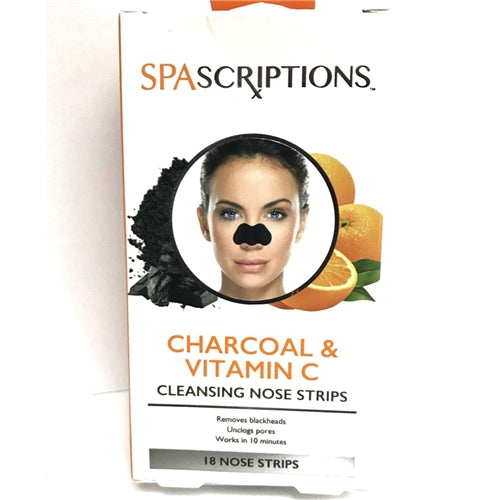 SpaScriptions Charcoal & Vitamin C Cleansing Nose Strips 18 Strips