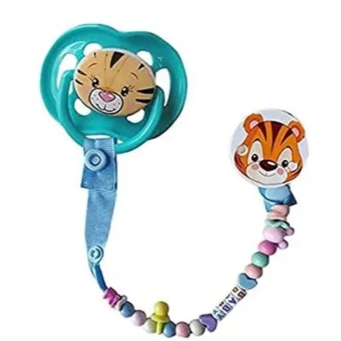 Pretty Baby Pacifier With Cover Bead Chain Assorted Colors