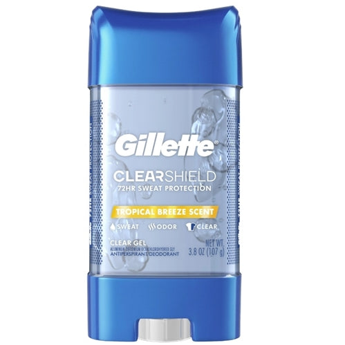 Gillette Anti-Perspirant Deodorant Clear Gel, Tropical Breeze Scent, 3.8 Ounce