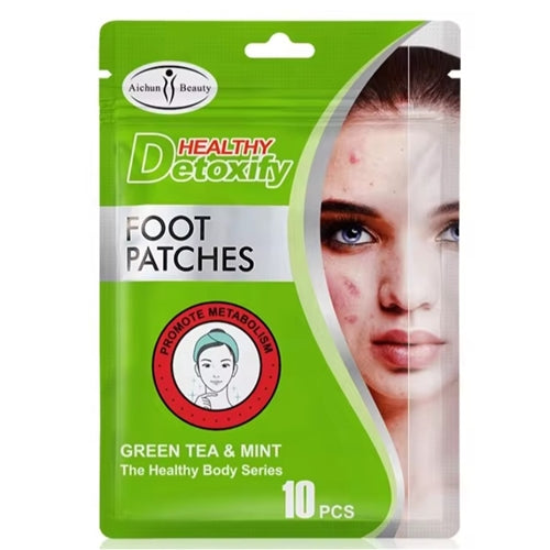 Aichun Beauty Deep Cleansing Detoxify Foot Patch 100% Natural Green Tea & Mint Foot Patch Detox