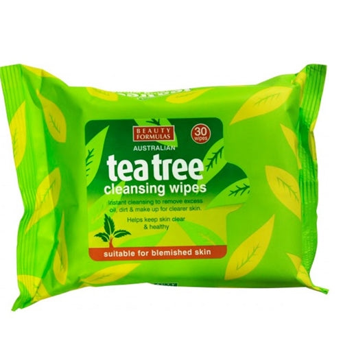 Beauty Formulas 30'S Australian Tea Tree Cleansing Wipes