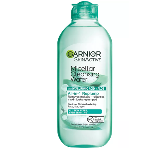 Garnier SkinActive Replumping Hyaluronic Acid + Aloe Micellar Cleansing Water 13.5 oz