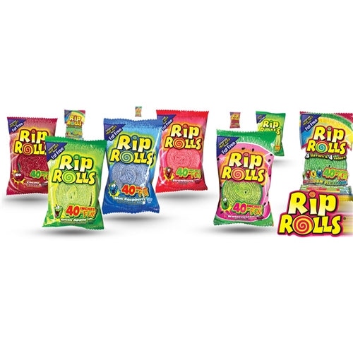 Rip Rolls Flavoured Candy - 40 Inches Of Fun