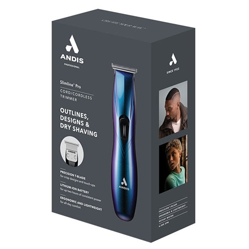 Andis Slimline Pro Galaxy Cordless Trimmer with Guides