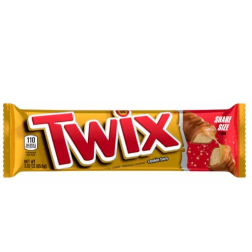 Twix Caramel Chocolate Cookie Share Size Candy Bar 3.02oz