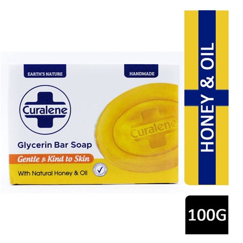 Curalene Glycerin Soap Bar With Natural Honey & Oil 100g