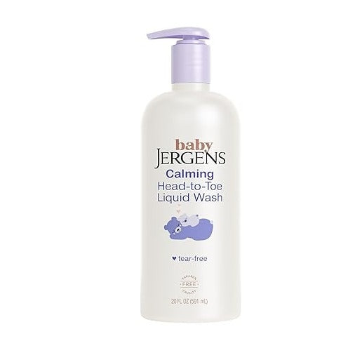 Jergens Baby Calming Head to Toe Liquid Baby Body Wash and Shampoo, Tear Free, 20 OZ