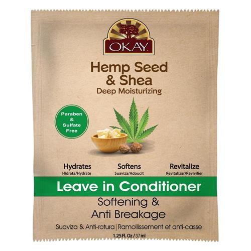 Okay Hemp Seed & Shea Leave in Nourishing Deep Conditioner, 1.5 Ounce