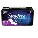 Stayfree Ultra Thin Pads With Wings / 28's Overnight