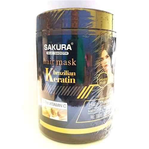 Sakura Brazilian Keratin Silky Smooth Hair Mask 1000ml