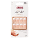 Kiss Salon Acrylic Medium Square French Manicure Nails