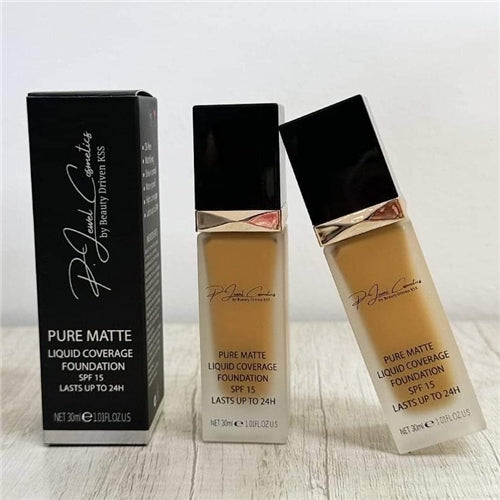 P. Jewel Cosmetics 24H Pure Matte Liquid Coverage Foundation SPF15