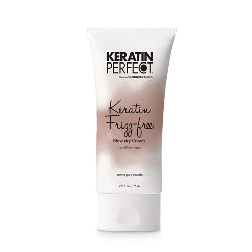 Keratin Perfect Frizz-Free Blow Dry Cream - Hair Treatment Made With Natural And Clean Ingredients - 2.5 Oz