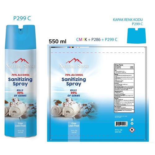 Natural Sense 75% Alcohol Sanitizing Spray 19oz