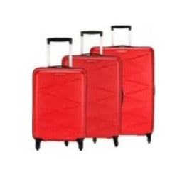 Polo Nobler Red Plastic Carry On Suitcases