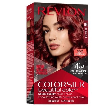 Revlon Colorsilk Beautiful Color Permanent Hair Color Long-Lasting High-Definition - Cherry Red