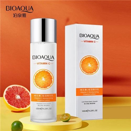 Bioaqua Vitamin C Moisturizing Essence Lotion Hydrating Nourishing Skin Care Facial Treatment Emulsion 120ml