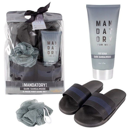 For Mandatory Dark Sandalwood 3pc Foot Care Set