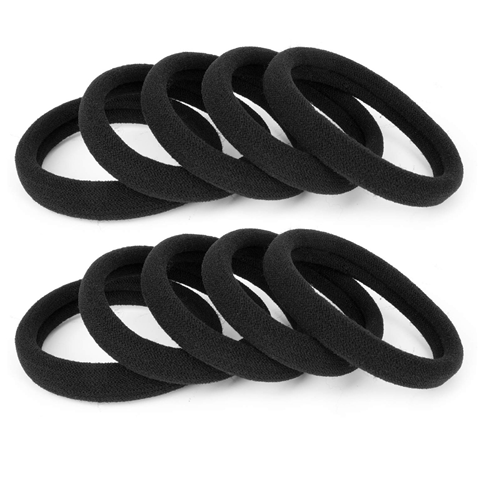 Non Metal Hair Ties - Large Assorted Colors 6's
