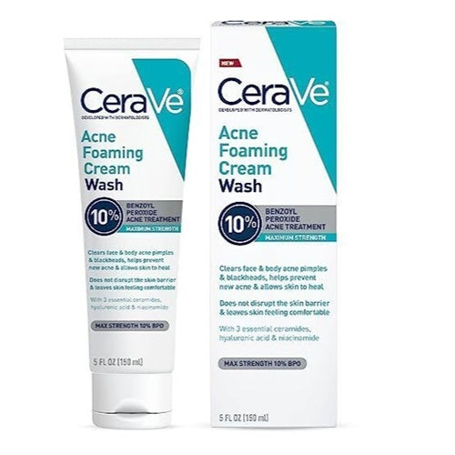 CeraVe Acne Control Foaming Face Cleanser 10% BPO - 5 fl oz