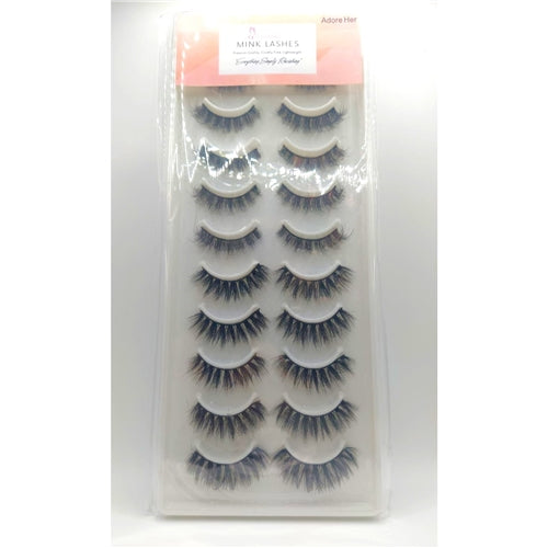 TT Ravishing 10 Pair Mink Eye Lashes