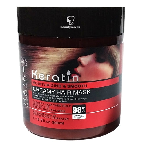 Hair Pearly Wire Drawing Keratin Creamy Hair Mask 500ml