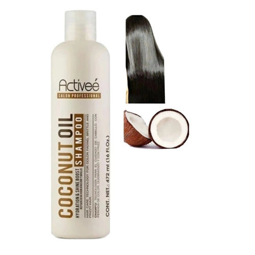 Activee Salon Professional Salt Free Coconut Oil Hydration & Shine Boost 16oz