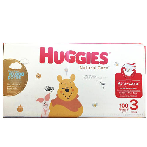 Huggies Natural Care Stage 3 Diapers, Xtra Care Technology 100's