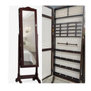 Cheval Mirror With Jewelry Storage _Wood