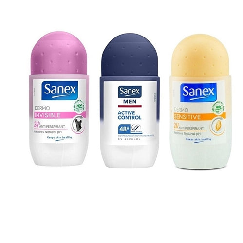 Sanex UK Dermo 24H Invisible Antiperspirant Roll On 50ml