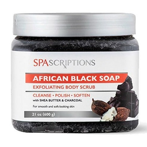 Spascriptions  African Black Soap Exfoliating Body Scrub 21oz