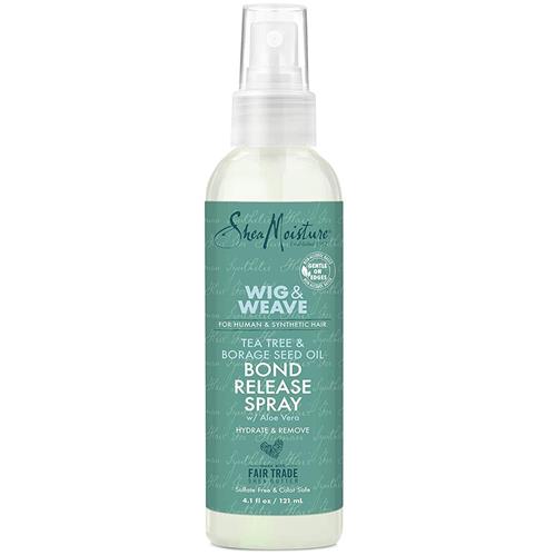 SheaMoisture Bond Release Hair Spray for Wig and Weave, Tea Tree and Borage Seed, Alcohol Free Hairspray, 4.1 Oz