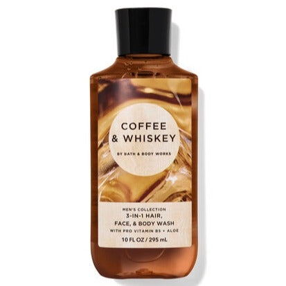 Bath & Body Works Coffee & Whiskey Men's Collection 3-In-1 Face & Body Wash 10 fl oz