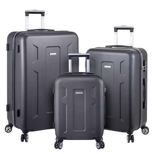 Goodyear Grey Plastic Carry On Suitcases