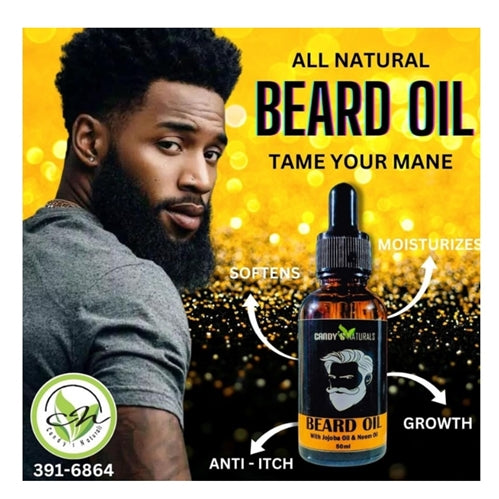 Candy's Naturals Beard Oil With Jojoba & Neem 30ml